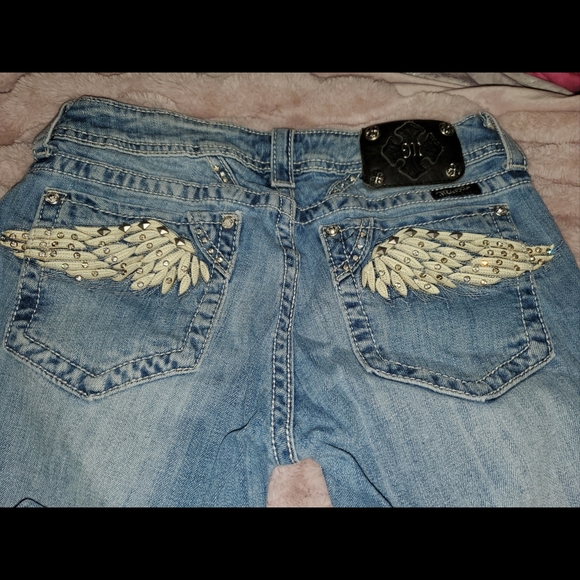 Miss Me denim jeans- Angel wings - Picture 4 of 10